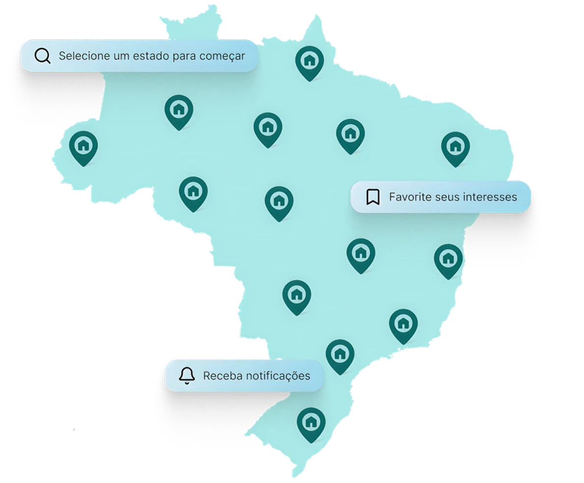 Leilões por todo o Brasil